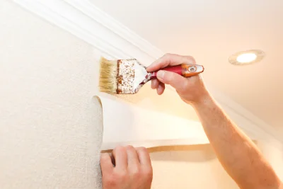 Pose de papier peint à Corbeny — revêtements muraux et toiles de verre